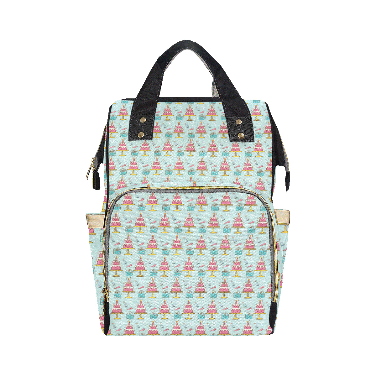 Cake Pattern Print Design 06 Diaper Bag Backpack
