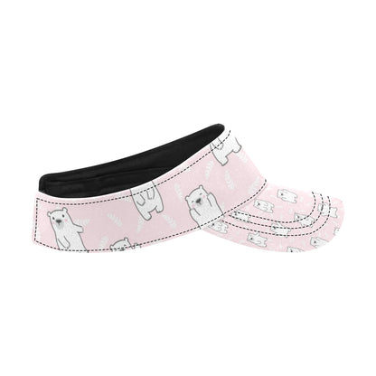 Polar Bear Pattern Print Design PB09 Unisex Sun Visor