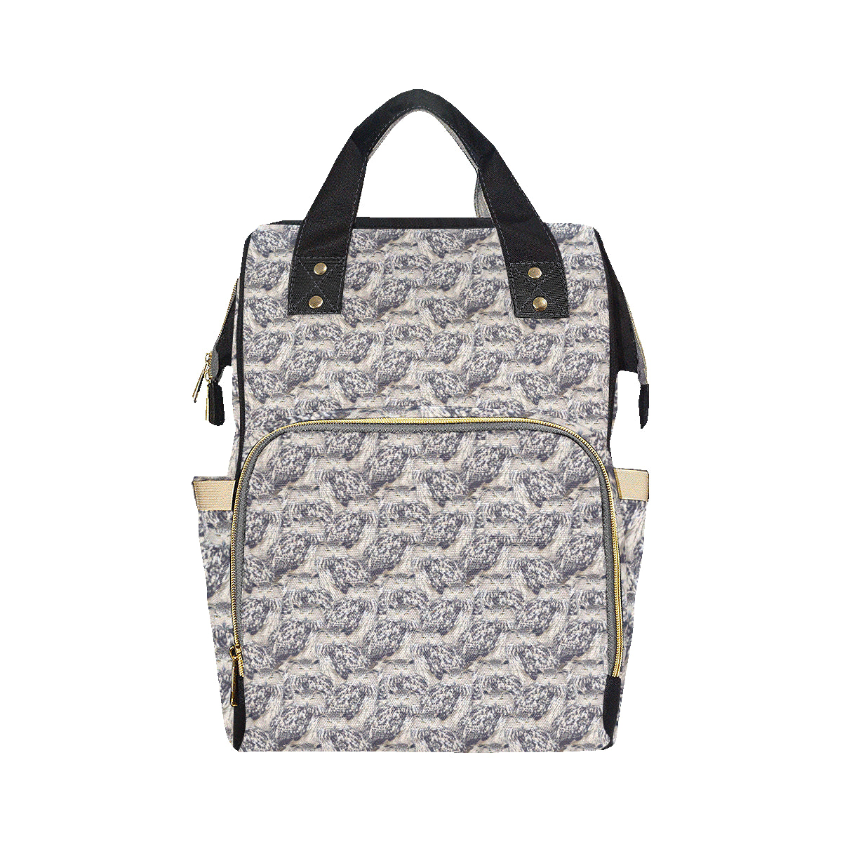 Owl Realistic Themed Design Print Diaper Bag Backpack