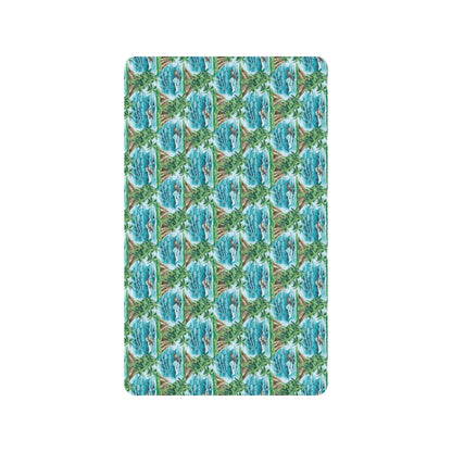 Palm Tree Hawaiian Themed Design Print Rubber Doormat