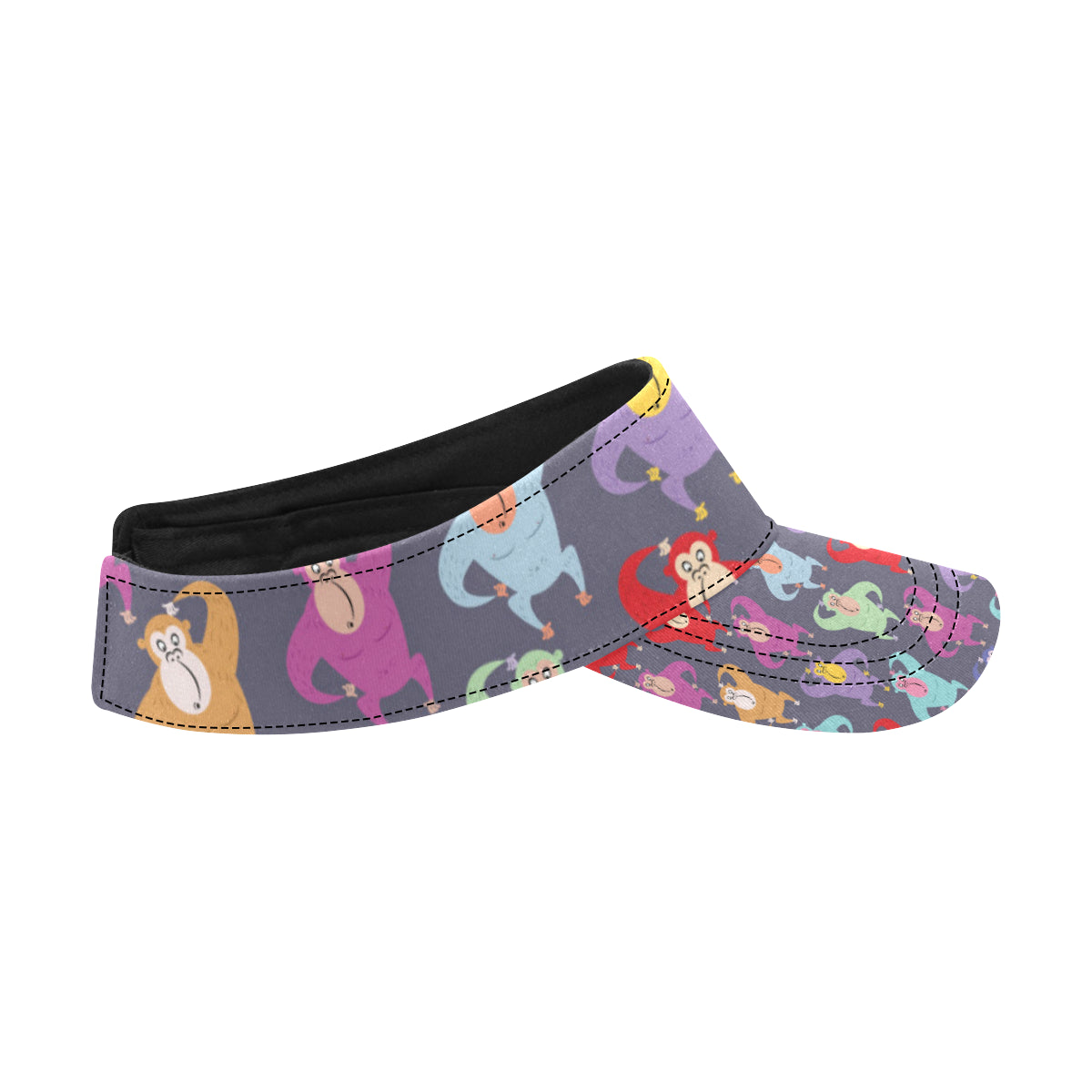 Chimpanzee Pattern Print Design 03 Unisex Sun Visor