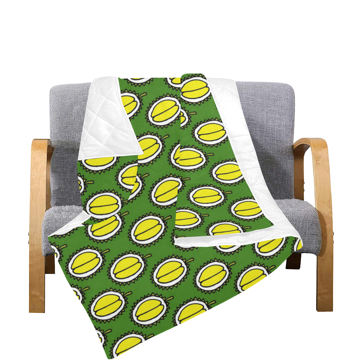 Durian Pattern Print Design DR01 Premium Quilt