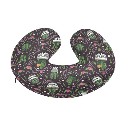 Cactus Pattern Print Design 03 U-Shaped Travel Neck Pillow