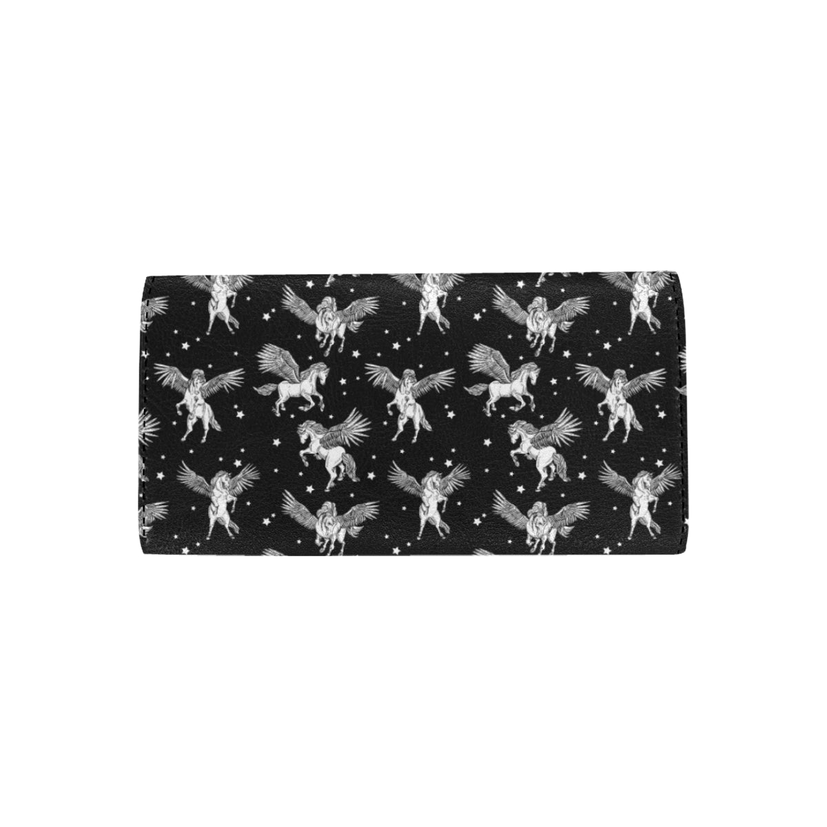 Pegasus Pattern Print Design 01 Women's Trifold Wallet