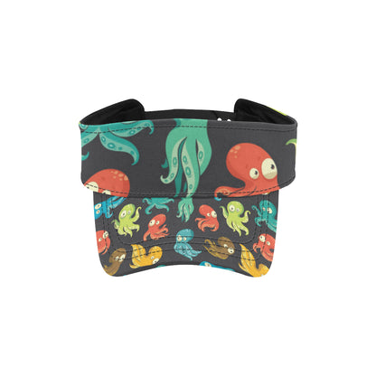Octopus Pattern Print Design A01 Unisex Sun Visor