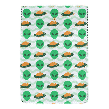 Alien UFO Pattern Print Design 04 Women's Trifold Wallet