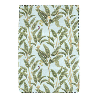 Banana Leaf Pattern Print Design BL03 Women's Trifold Wallet