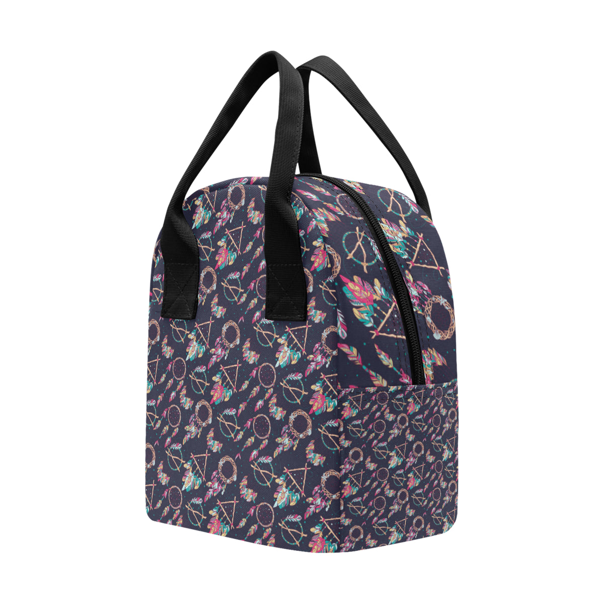 Boho Dream Catcher Colorful Insulated Lunch Bag
