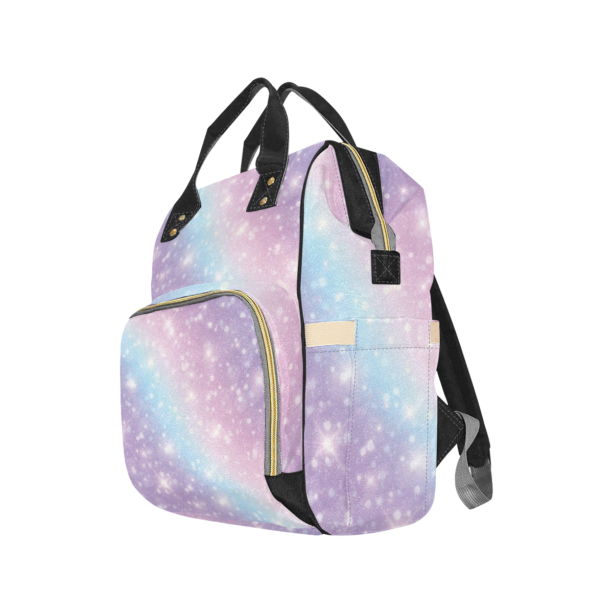 Cosmic Pastel Pattern Print Design 02 Diaper Bag Backpack