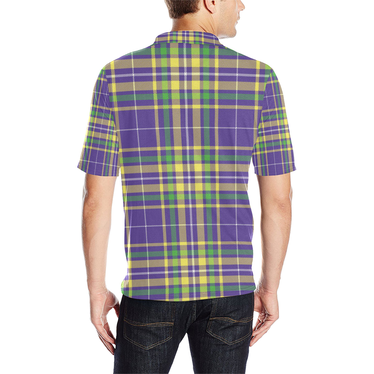 Mardi Gras Pattern Print Design 010 Men Polo Shirt