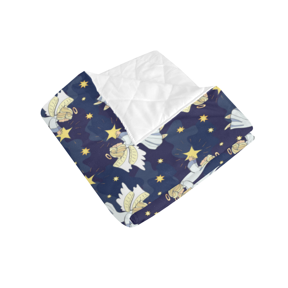 Angel Pattern Print Design 06 Premium Quilt