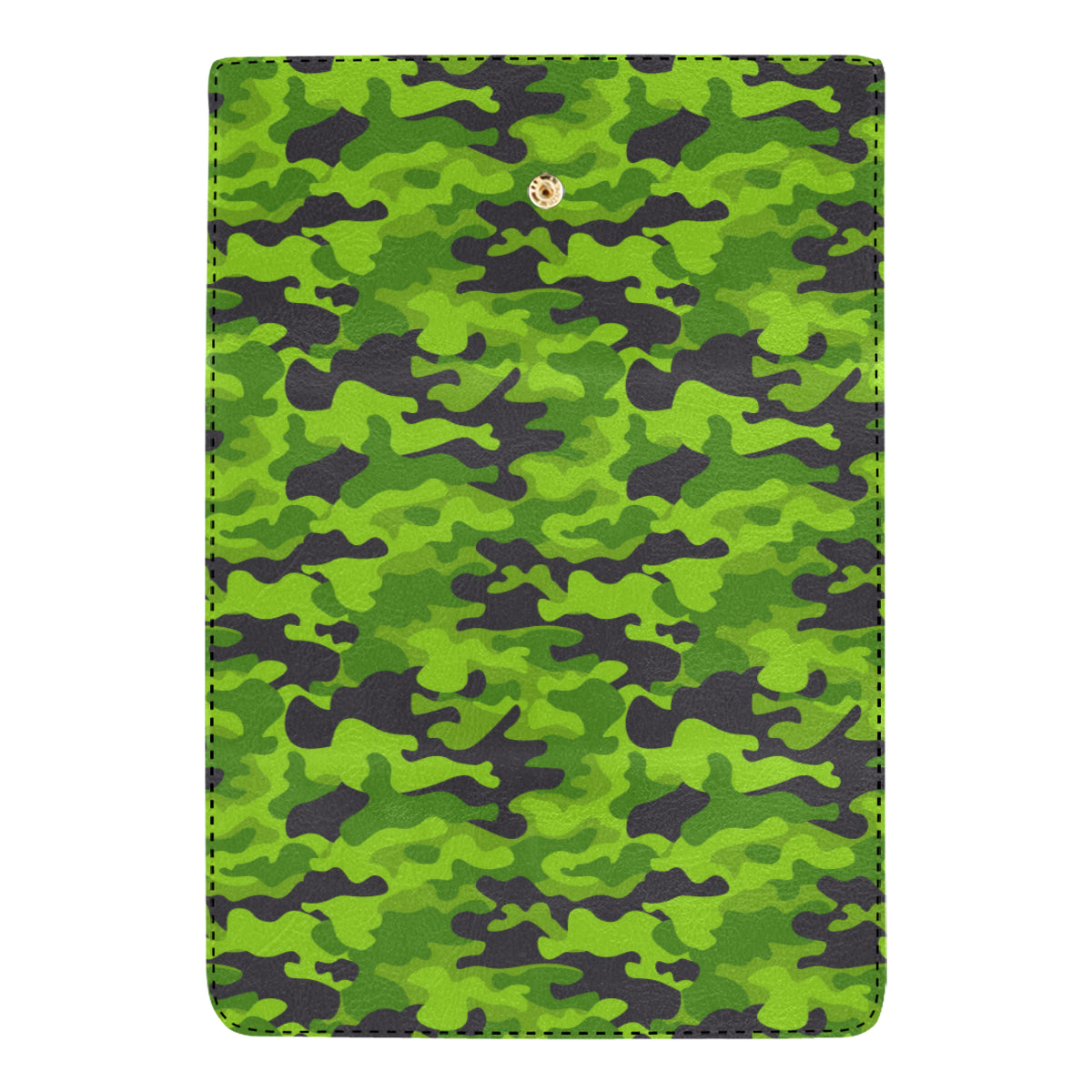 Green Kelly Camo Print Women's Trifold Wallet