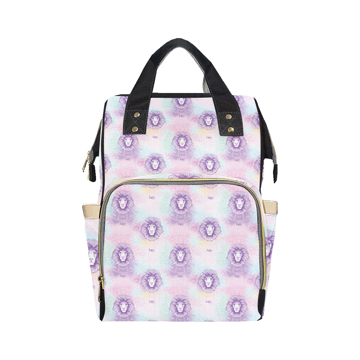 Leo Pattern Print Design 03 Diaper Bag Backpack