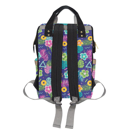 Hawaiian Themed Pattern Print Design H014 Diaper Bag Backpack