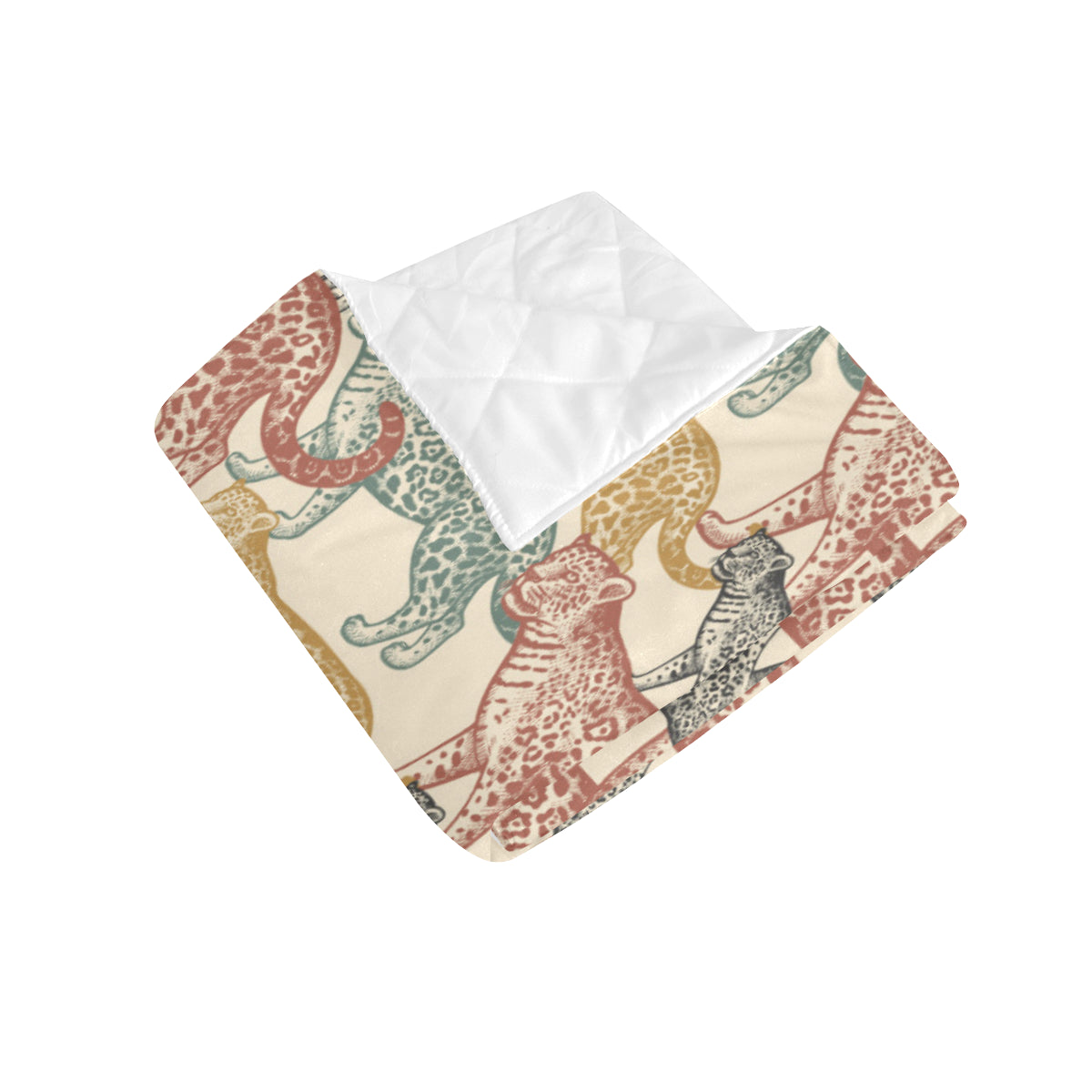 Jaguar Pattern Print Design 01 Premium Quilt