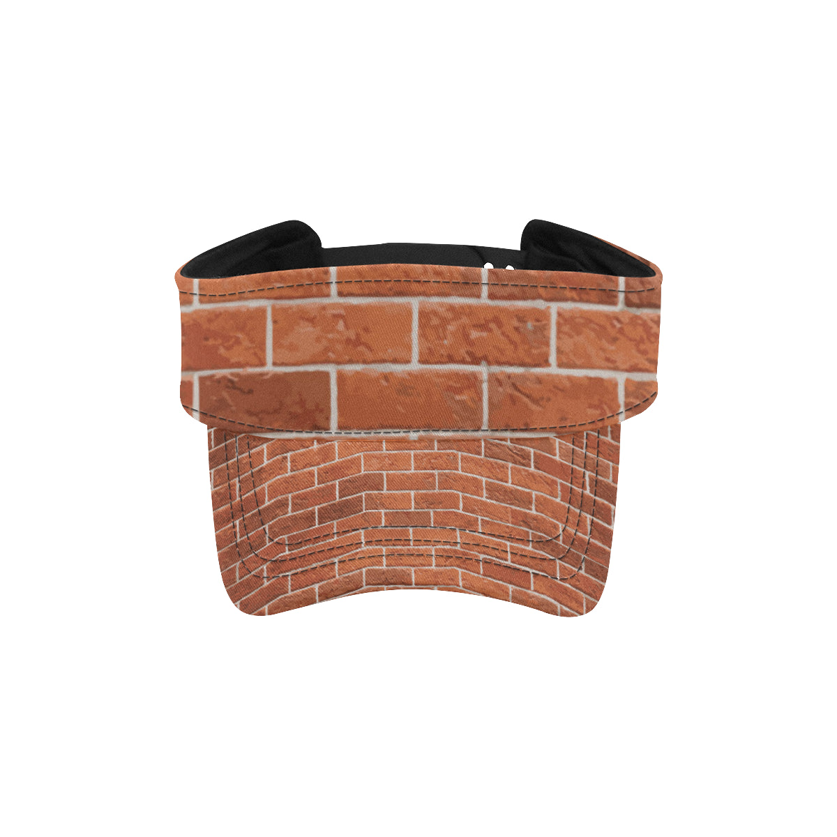 Brick Brown Pattern Print Design 02 Unisex Sun Visor