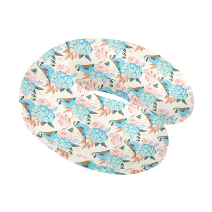 Bluebird Pattern Print Design 03 U-Shaped Travel Neck Pillow