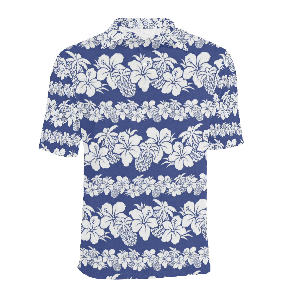 Hawaiian Themed Pattern Print Design H07 Men Polo Shirt