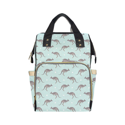 Kangaroos Pattern Print Design 04 Diaper Bag Backpack