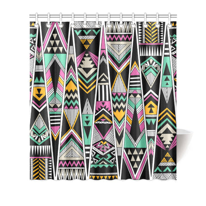 Tribal Aztec Triangle Shower Curtain