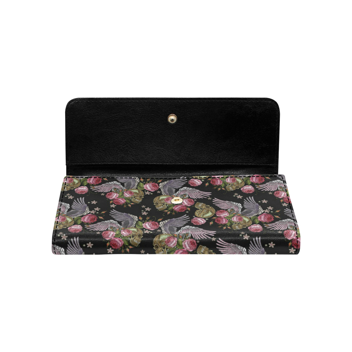 Angel Wings Pattern Print Design 06 Women's Trifold Wallet