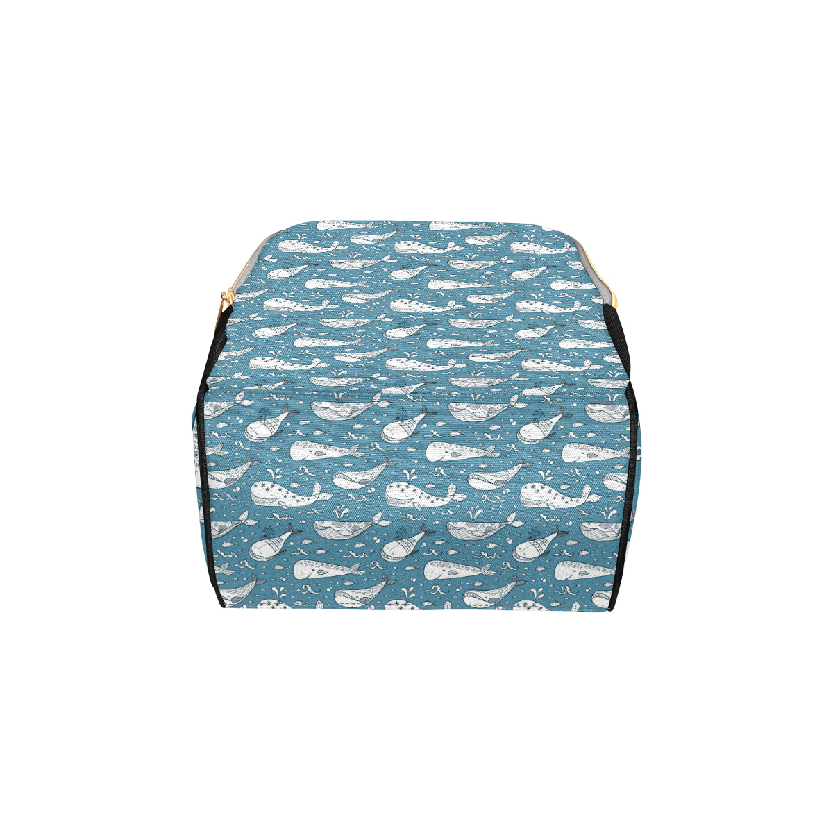 Humpback Whale Pattern Print Design 03 Diaper Bag Backpack