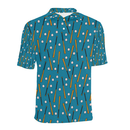 Baseball Pattern Print Design 01 Men Polo Shirt