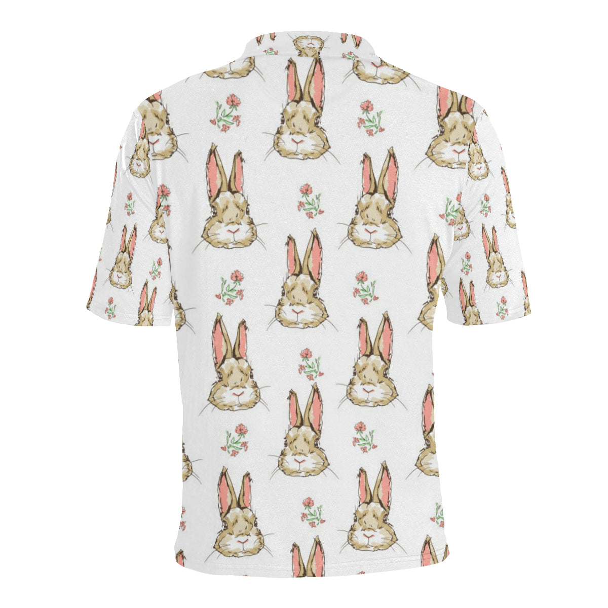 Rabbit Pattern Print Design RB09 Men Polo Shirt