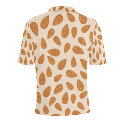 Almond Pattern Print Design 03 Men Polo Shirt