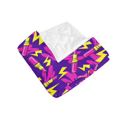 Lipstick Pattern Print Design LT04 Premium Quilt