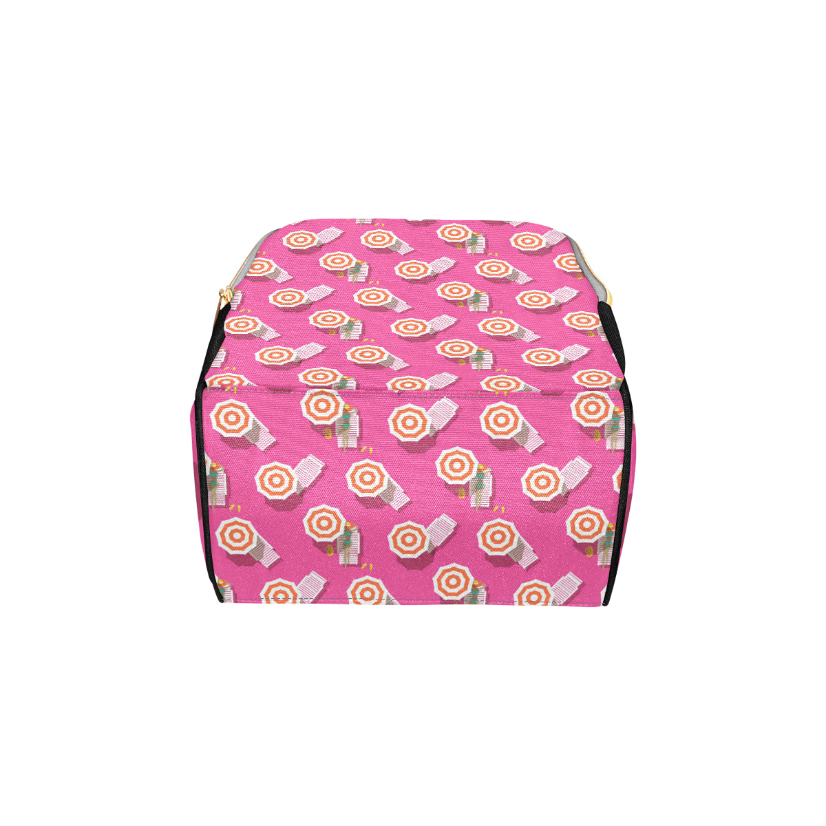 Beach Top View Umbrella Theme Diaper Bag Backpack