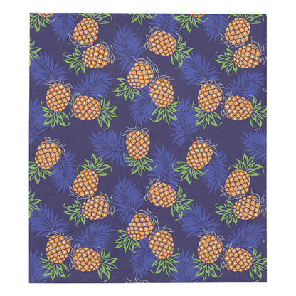 Pineapple Pattern Print Design PP02 Premium Quilt