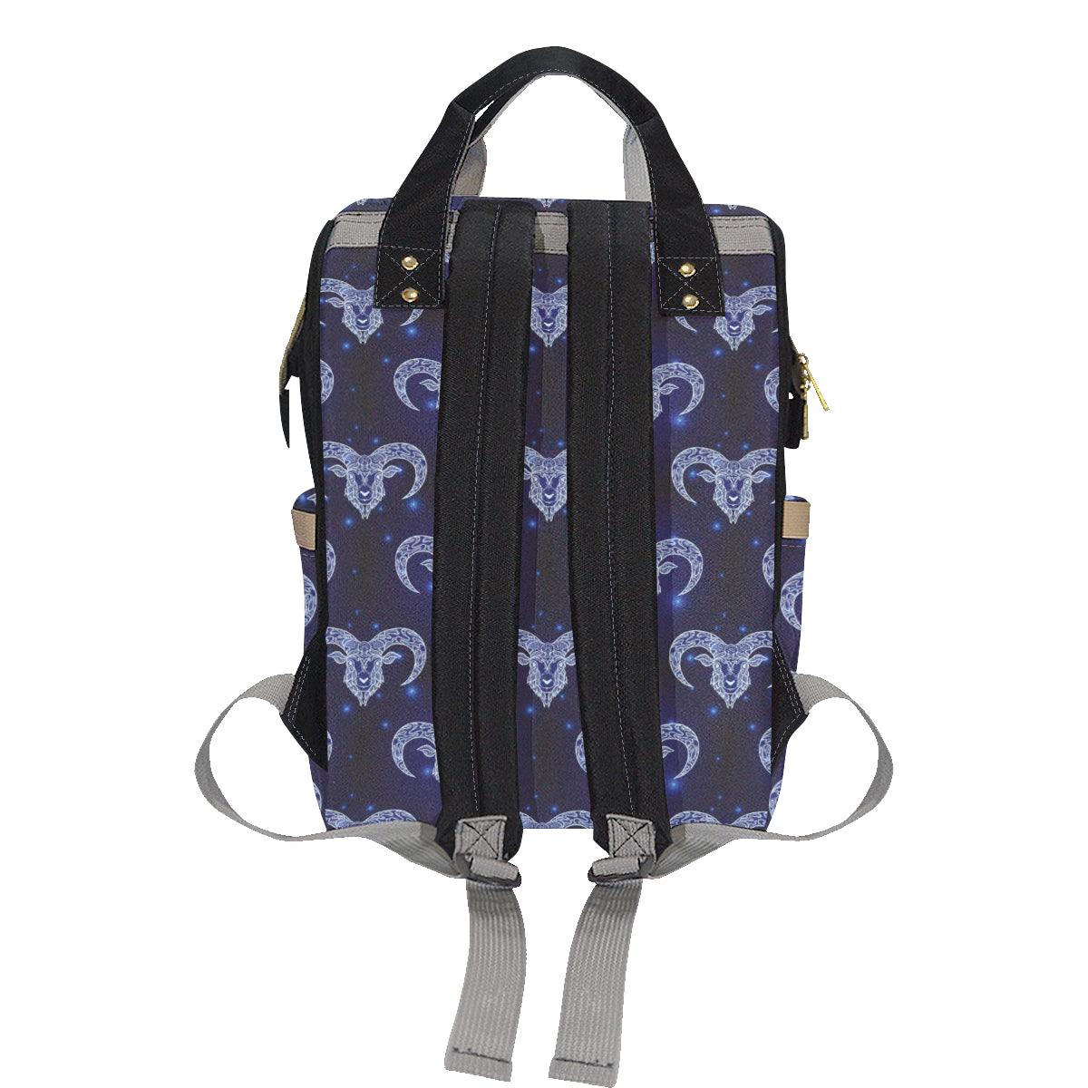 Aries Zodiac Pattern Print Design 01 Diaper Bag Backpack