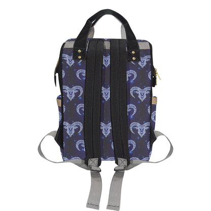 Aries Zodiac Pattern Print Design 01 Diaper Bag Backpack