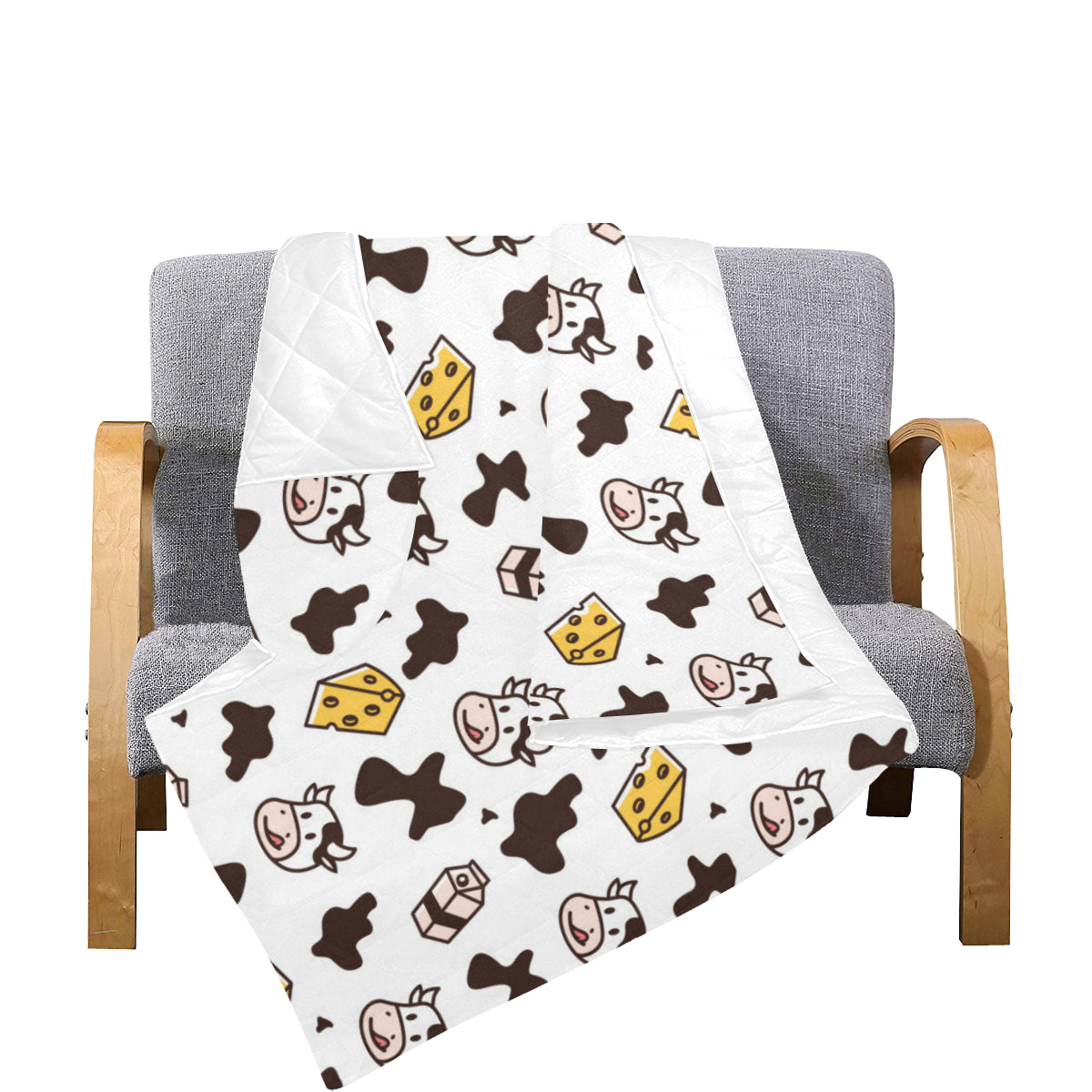 Cow Pattern Print Design 06 Premium Quilt