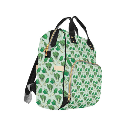 Bok Choy Pattern Print Design 01 Diaper Bag Backpack