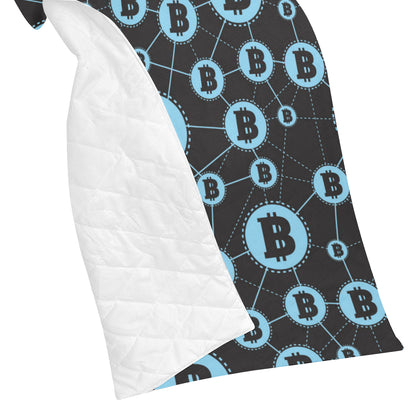 Cryptocurrency Pattern Print Design 02 Premium Quilt