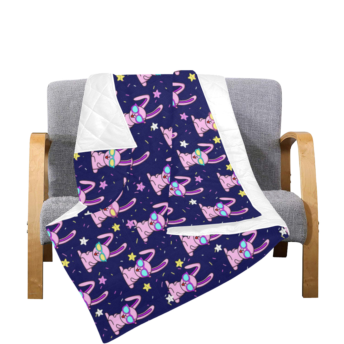 Rabbit Baby Pattern Print Design RB015 Premium Quilt