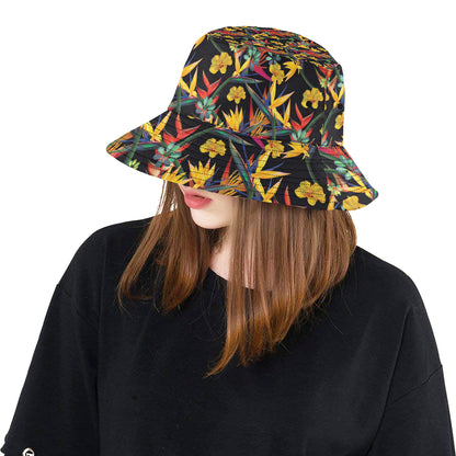 Bird Of Paradise Pattern Print Design BOP016 Unisex Bucket Hat