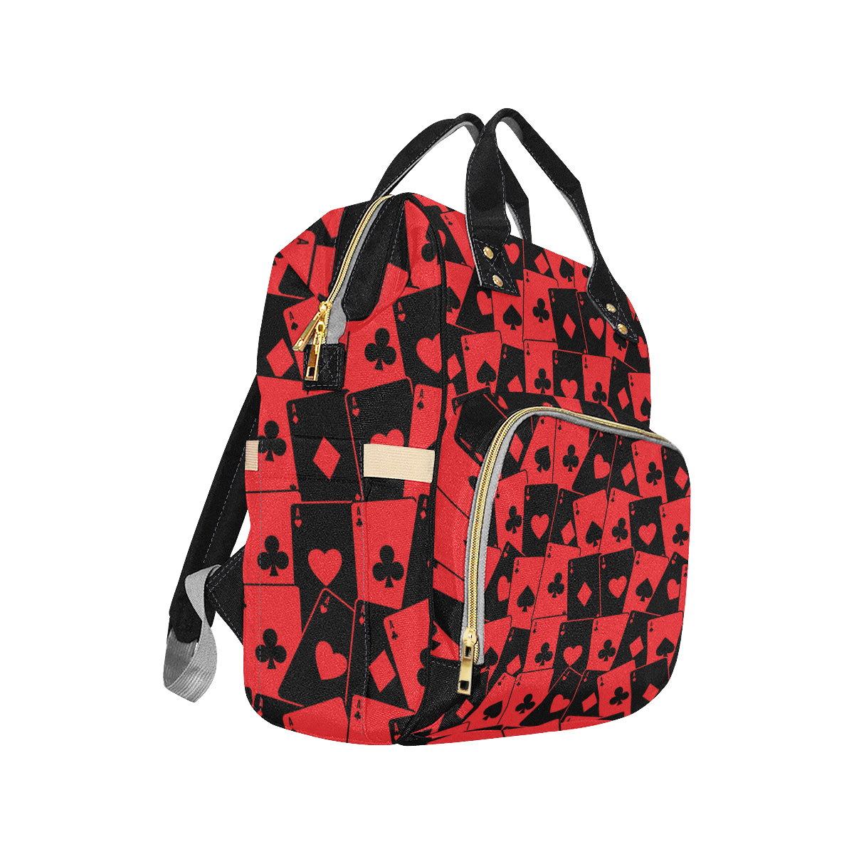 Poker Cards Pattern Print Design A01 Diaper Bag Backpack