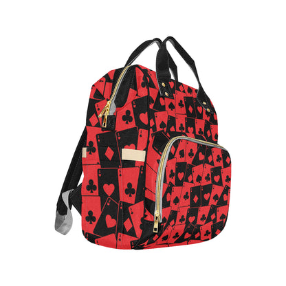 Poker Cards Pattern Print Design A01 Diaper Bag Backpack