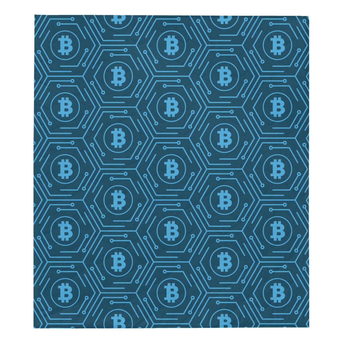 Cryptocurrency Pattern Print Design 04 Premium Quilt