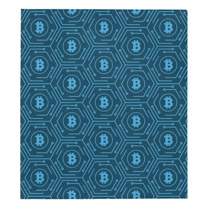 Cryptocurrency Pattern Print Design 04 Premium Quilt
