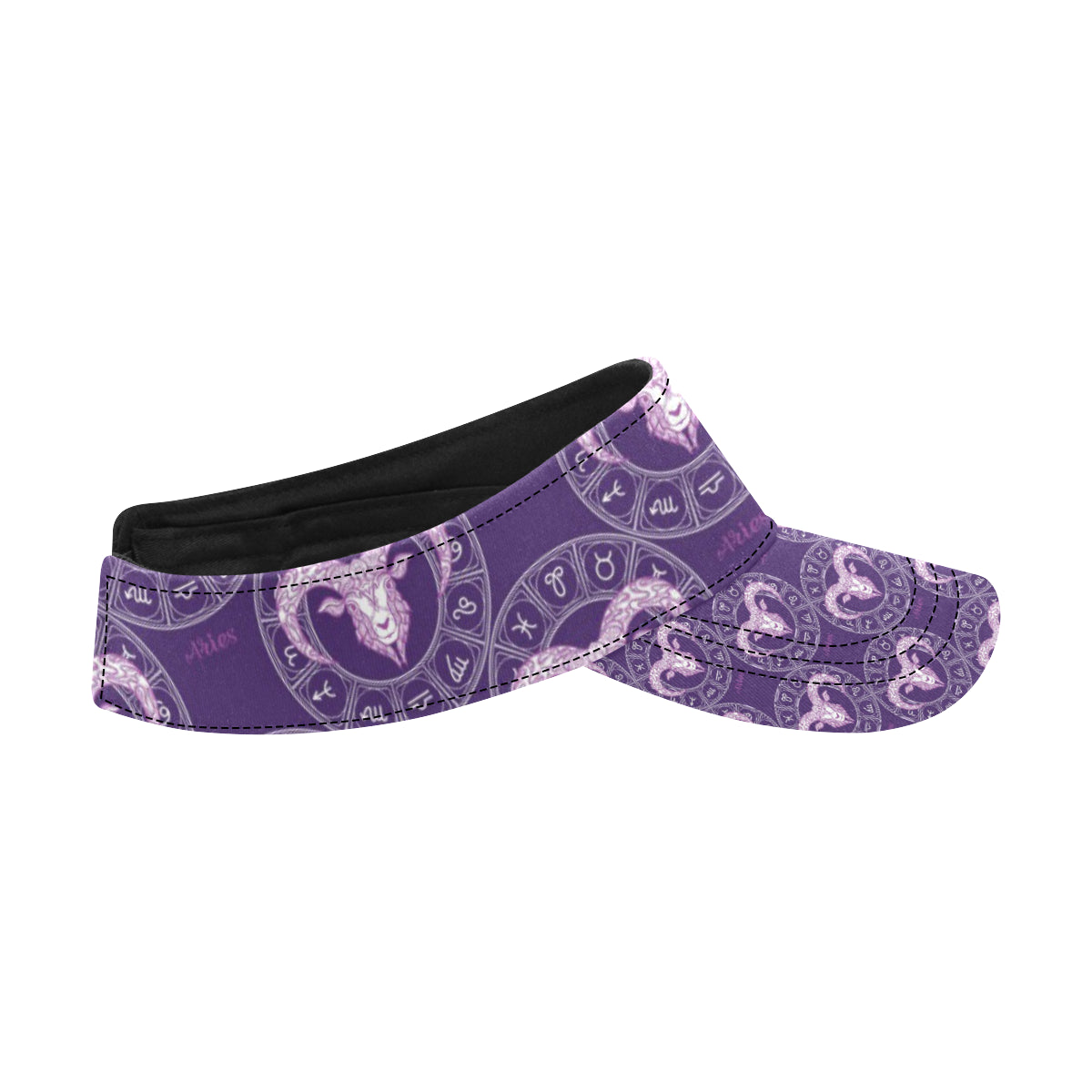 Aries Zodiac Pattern Print Design 02 Unisex Sun Visor