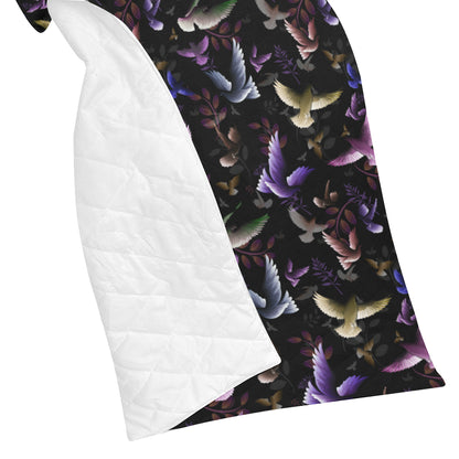 Pigeon Pattern Print Design 01 Premium Quilt