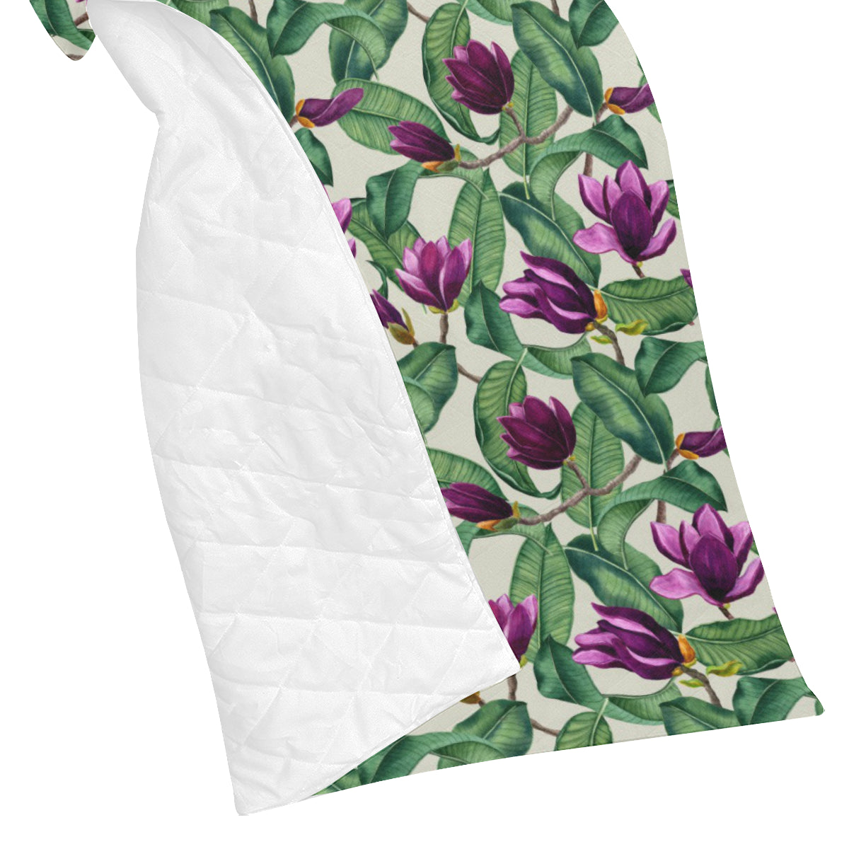 Magnolia Pattern Print Design MAG07 Premium Quilt