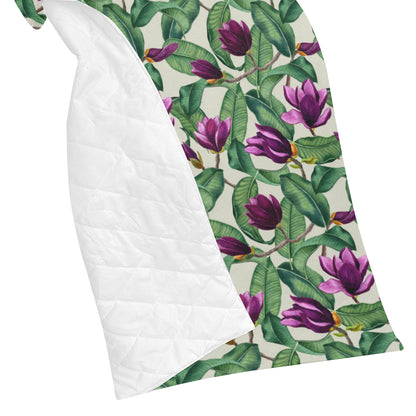 Magnolia Pattern Print Design MAG07 Premium Quilt