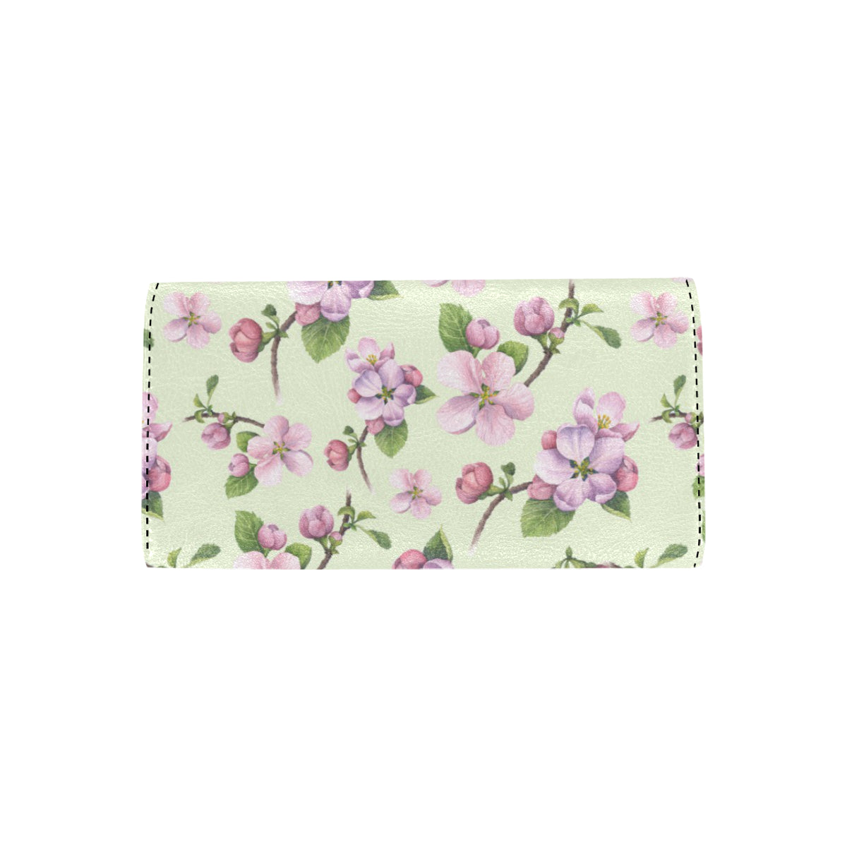 Apple blossom Pattern Print Design AB05 Women's Trifold Wallet