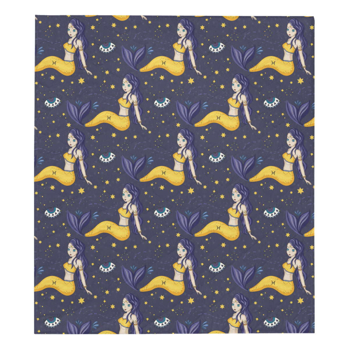 Pisces Pattern Print Design A04 Premium Quilt