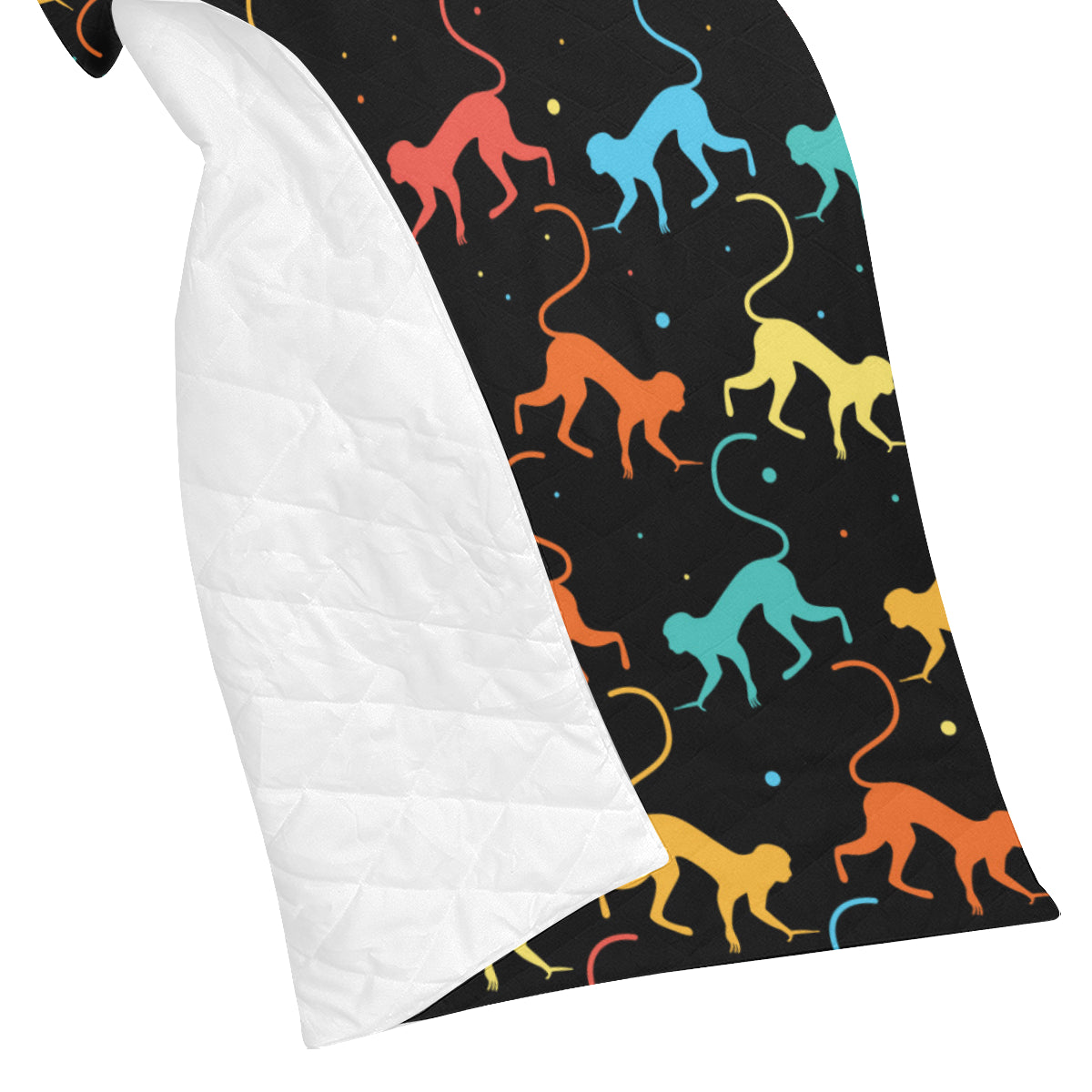 Monkey Pattern Print Design 01 Premium Quilt